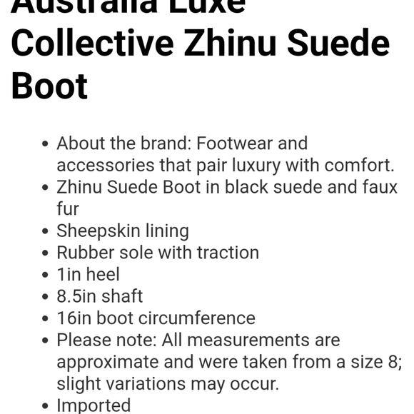 Australia Luxe Collective Zhinu Boots Size 7 - Picture 6 of 6
